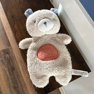 Ingenuity Nate Teddy Bear Premium Soft Plush Soothing Bean Bag Lovey Flat